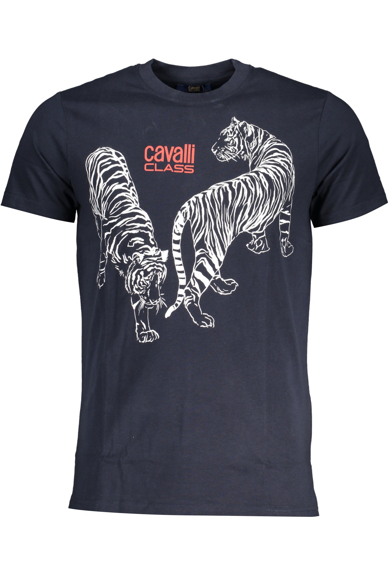 CAMISETA DE MANGA CORTA PARA HOMBRE CAVALLI CLASS AZUL