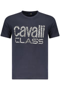 CAMISETA DE MANGA CORTA PARA HOMBRE CAVALLI CLASS AZUL
