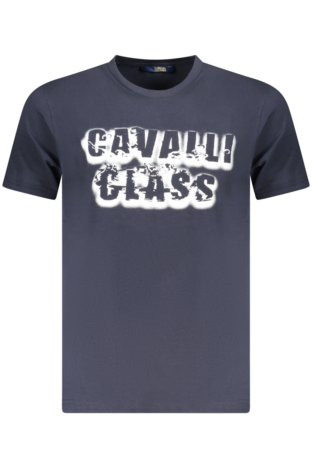 CAMISETA DE MANGA CORTA PARA HOMBRE CAVALLI CLASS AZUL