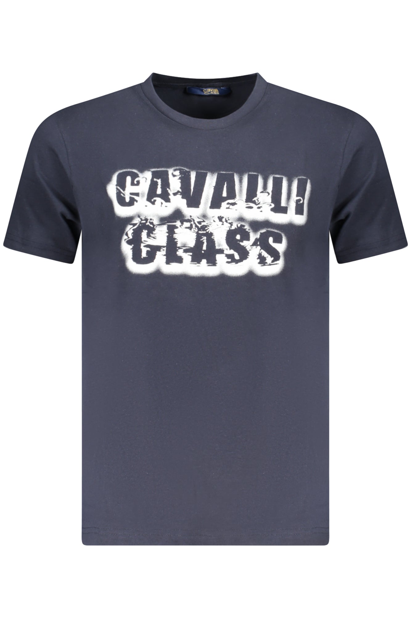 CAMISETA DE MANGA CORTA PARA HOMBRE CAVALLI CLASS AZUL