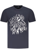 CAMISETA DE MANGA CORTA PARA HOMBRE CAVALLI CLASS AZUL