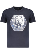 CAMISETA DE MANGA CORTA PARA HOMBRE CAVALLI CLASS AZUL