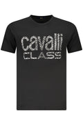 CAMISETA DE MANGA CORTA PARA HOMBRE CAVALLI CLASS NEGRA