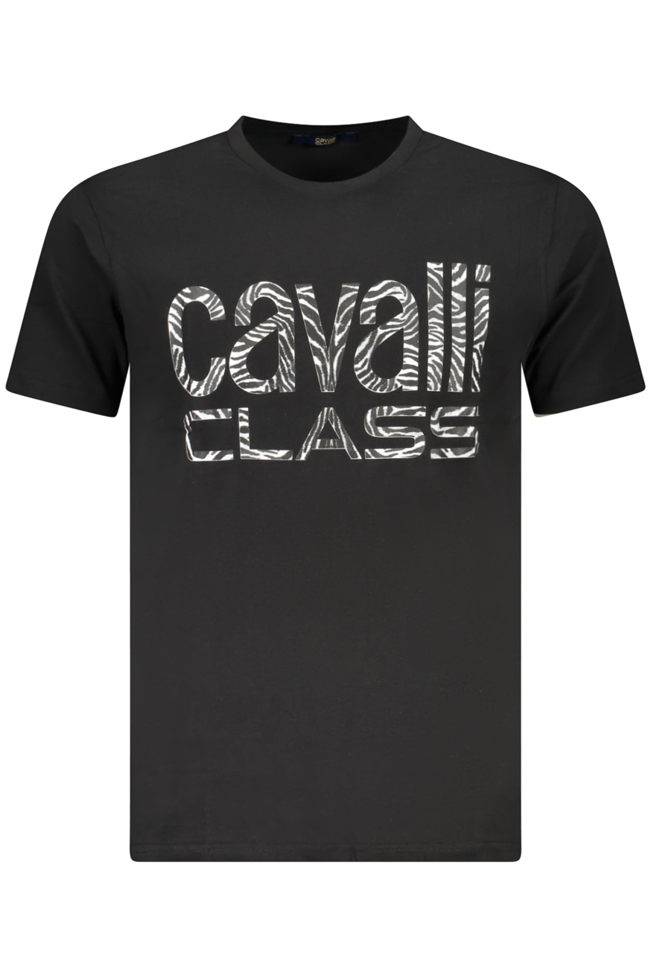 CAMISETA DE MANGA CORTA PARA HOMBRE CAVALLI CLASS NEGRA