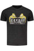 CAMISETA DE MANGA CORTA PARA HOMBRE CAVALLI CLASS NEGRA