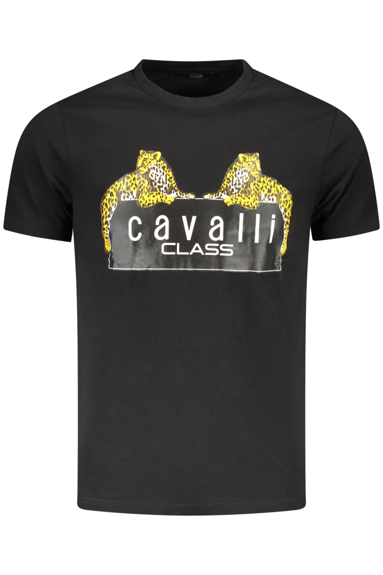CAMISETA DE MANGA CORTA PARA HOMBRE CAVALLI CLASS NEGRA