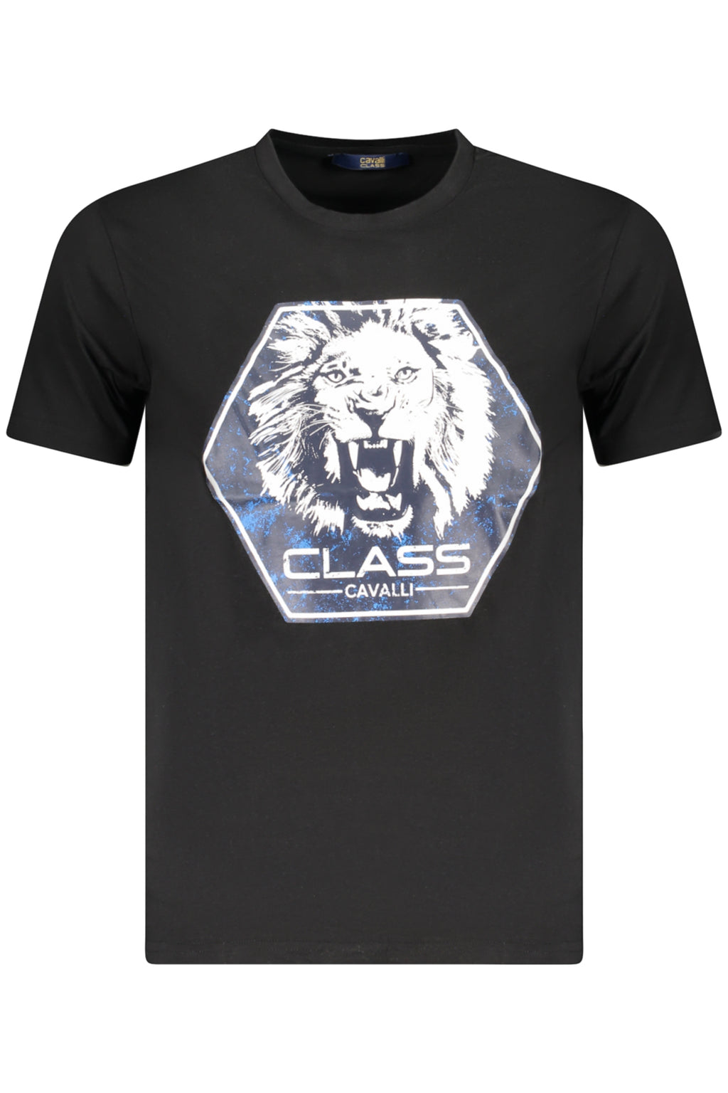 CAMISETA DE MANGA CORTA PARA HOMBRE CAVALLI CLASS NEGRA