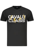 CAMISETA DE MANGA CORTA PARA HOMBRE CAVALLI CLASS NEGRA