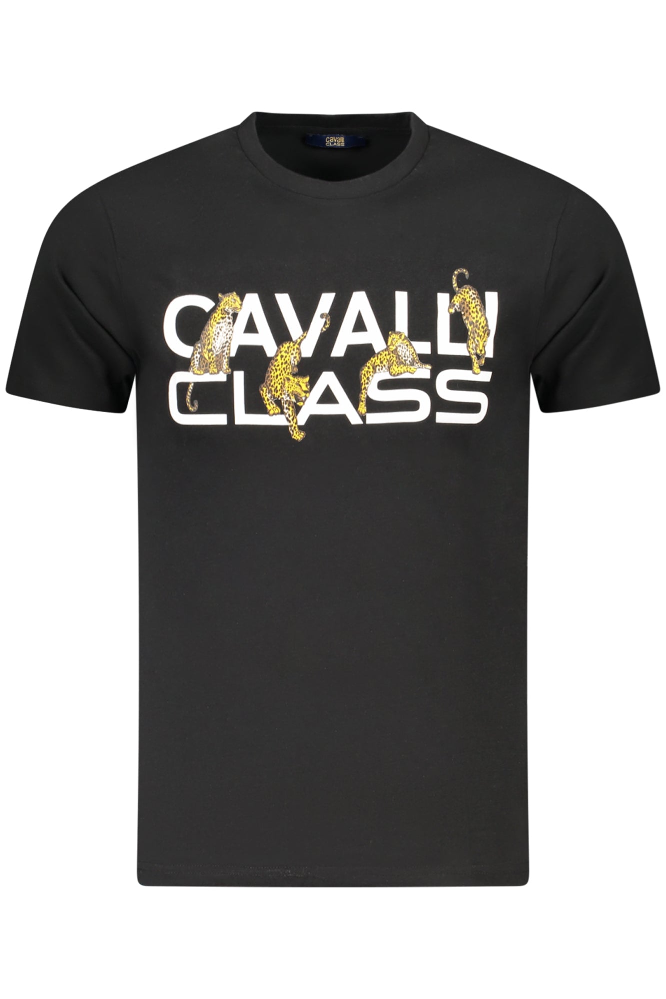 CAMISETA DE MANGA CORTA PARA HOMBRE CAVALLI CLASS NEGRA