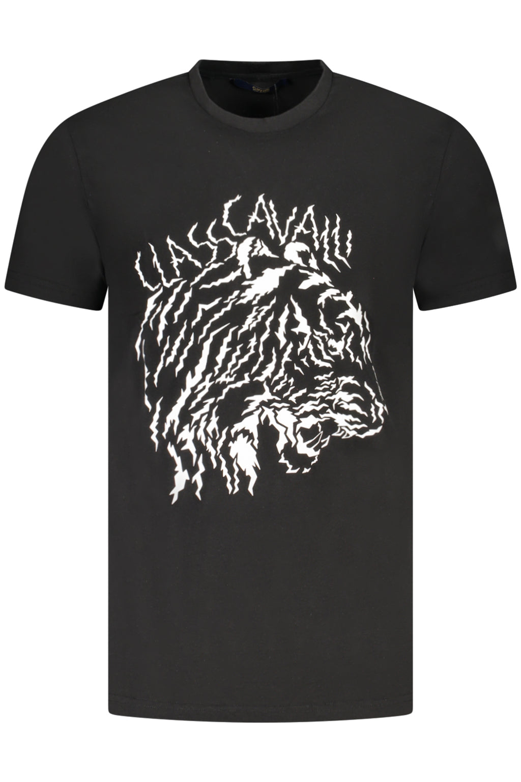 CAMISETA DE MANGA CORTA PARA HOMBRE CAVALLI CLASS NEGRA