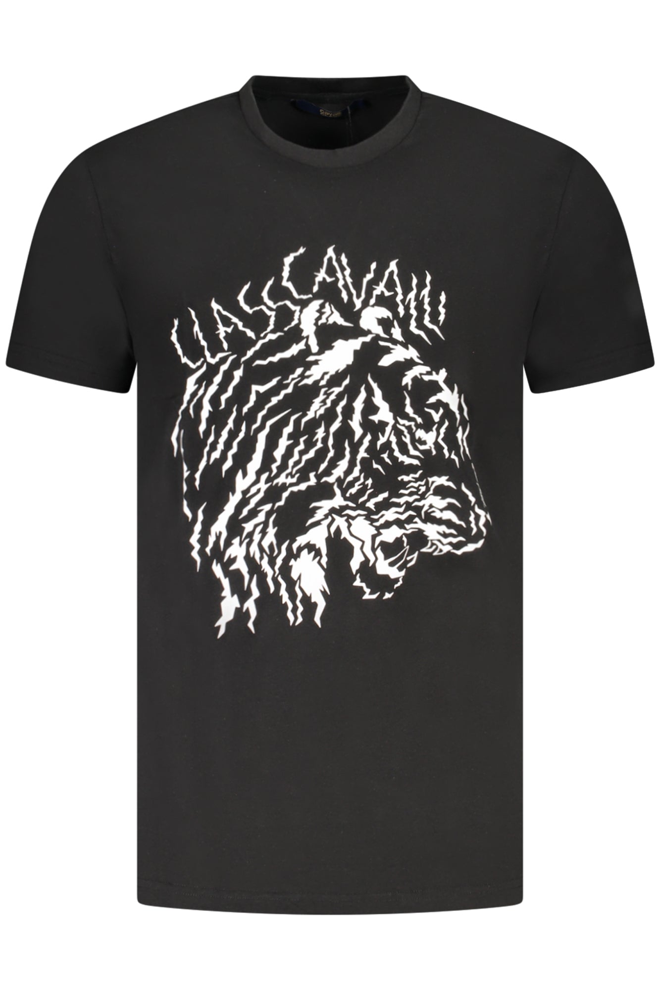 CAMISETA DE MANGA CORTA PARA HOMBRE CAVALLI CLASS NEGRA