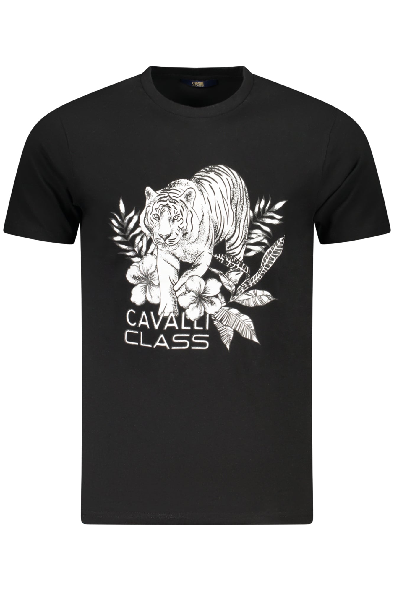 CAMISETA DE MANGA CORTA PARA HOMBRE CAVALLI CLASS NEGRA