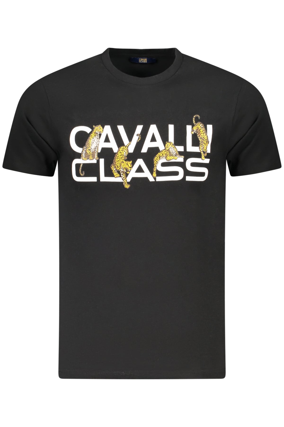 CAMISETA DE MANGA CORTA PARA HOMBRE CAVALLI CLASS NEGRA