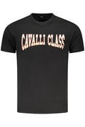 CAMISETA DE MANGA CORTA PARA HOMBRE CAVALLI CLASS NEGRA
