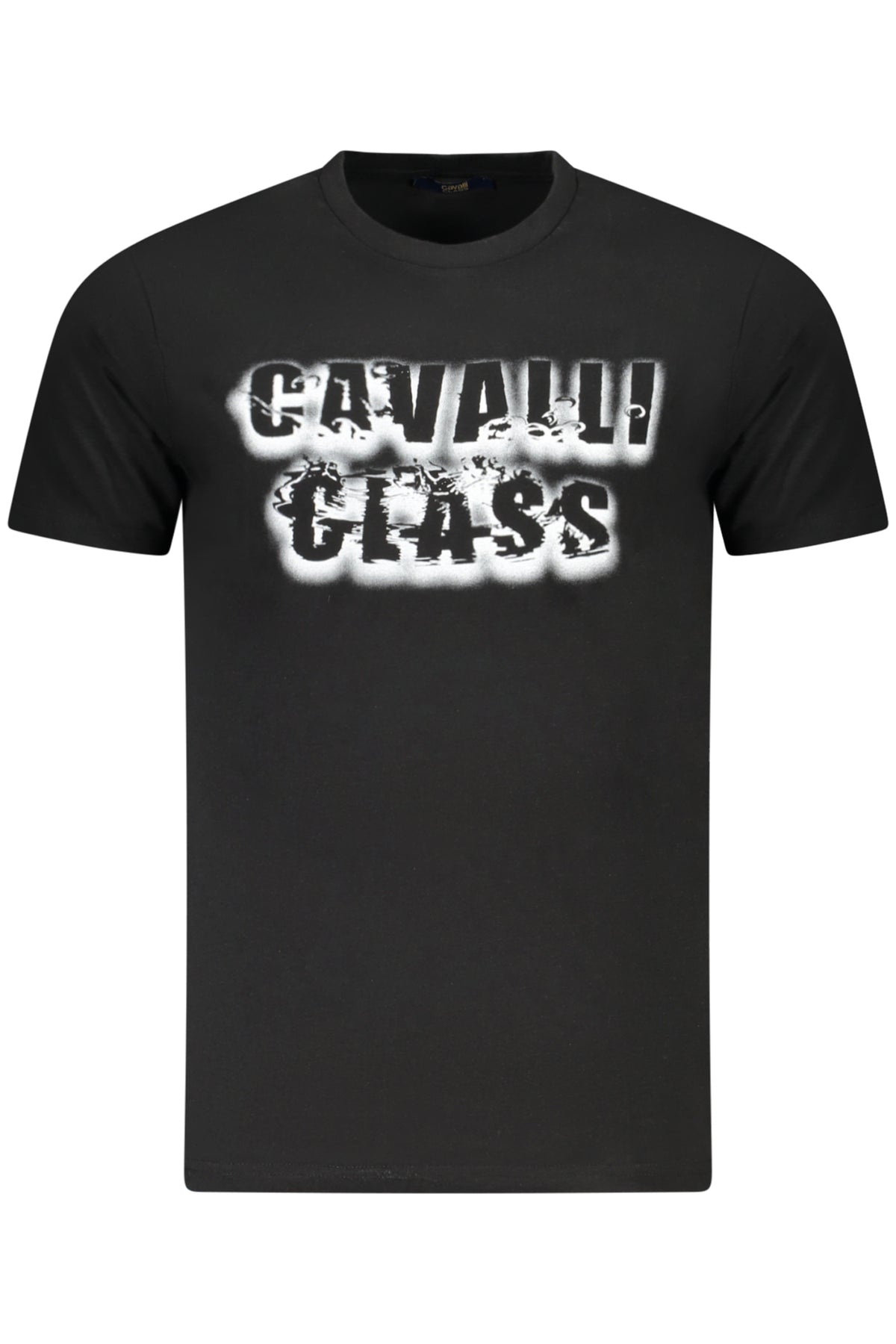 CAMISETA DE MANGA CORTA PARA HOMBRE CAVALLI CLASS NEGRA