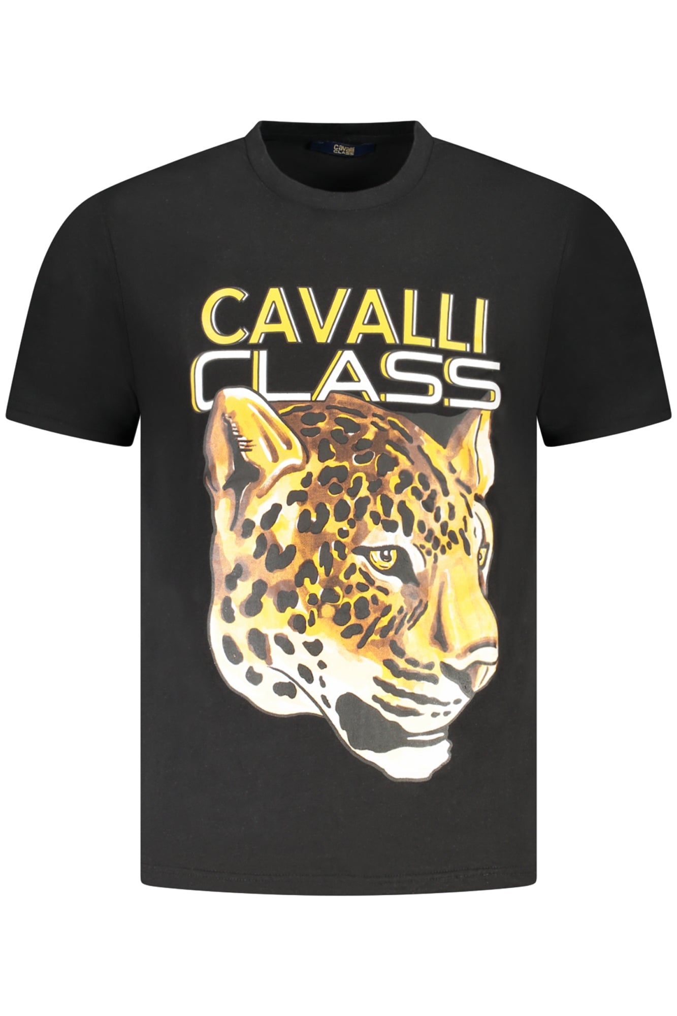 CAMISETA DE MANGA CORTA PARA HOMBRE CAVALLI CLASS NEGRA