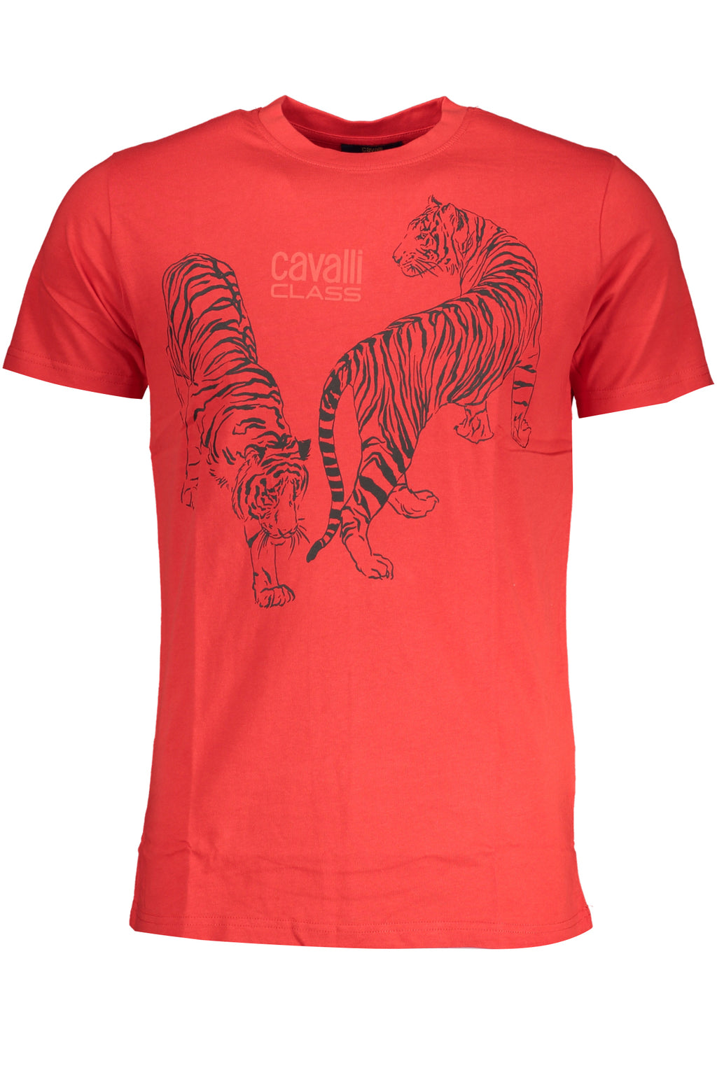 CAMISETA DE MANGA CORTA PARA HOMBRE CAVALLI CLASS, ROJA