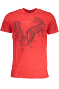 CAMISETA DE MANGA CORTA PARA HOMBRE CAVALLI CLASS, ROJA