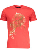 CAMISETA DE MANGA CORTA PARA HOMBRE CAVALLI CLASS, ROJA