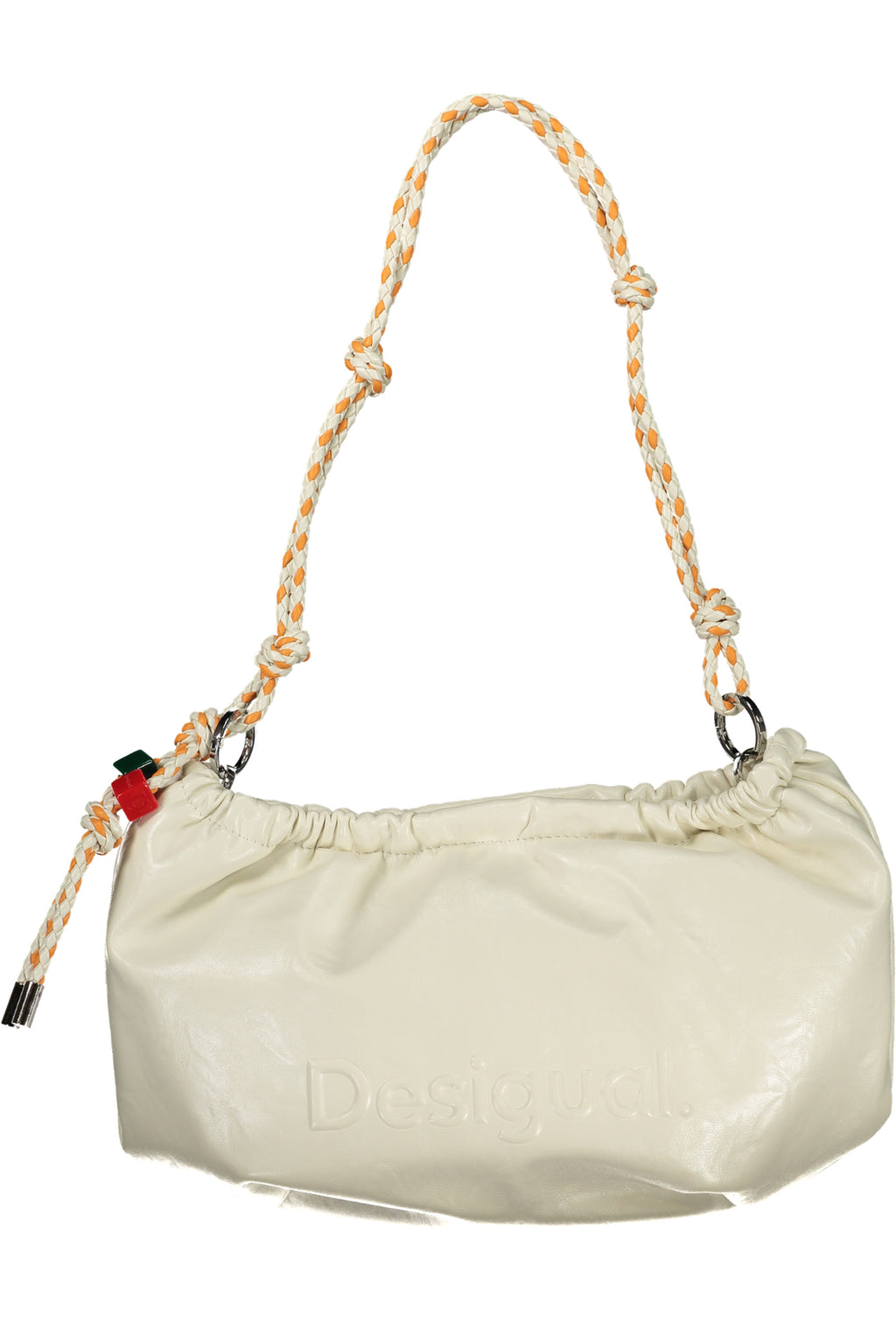 BOLSO WAVERLY ECRU CON MITAD DEL LOGOTIPO DESIGUAL