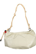BOLSO WAVERLY ECRU CON MITAD DEL LOGOTIPO DESIGUAL
