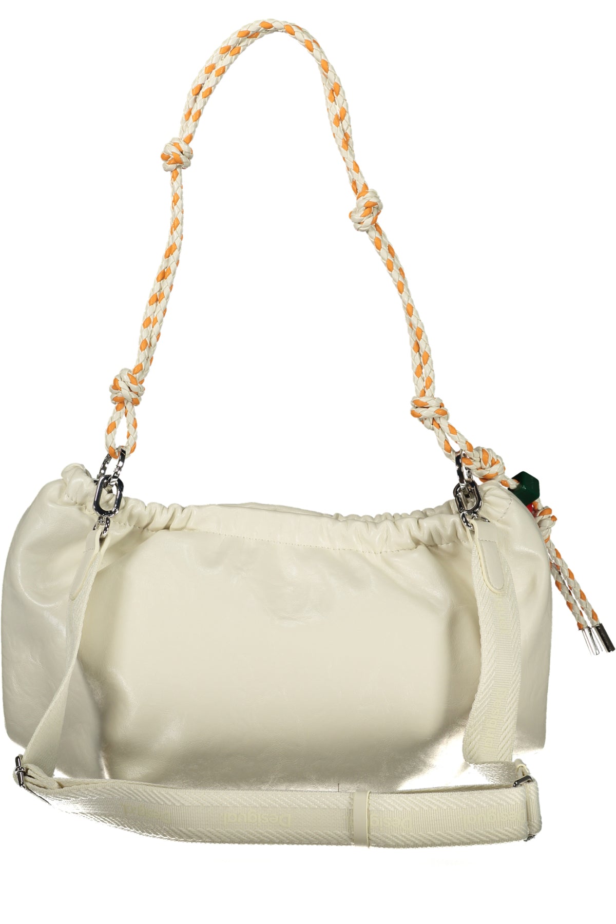 BOLSO WAVERLY ECRU CON MITAD DEL LOGOTIPO DESIGUAL