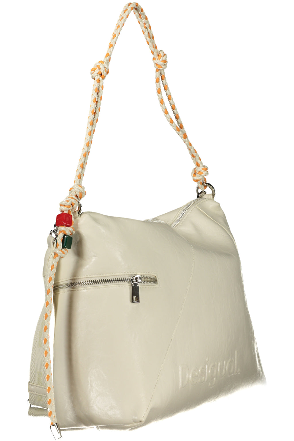 BOLSO LEIRIA DOS.0 ECRU CON MEDIO LOGOTIPO DESIGUAL