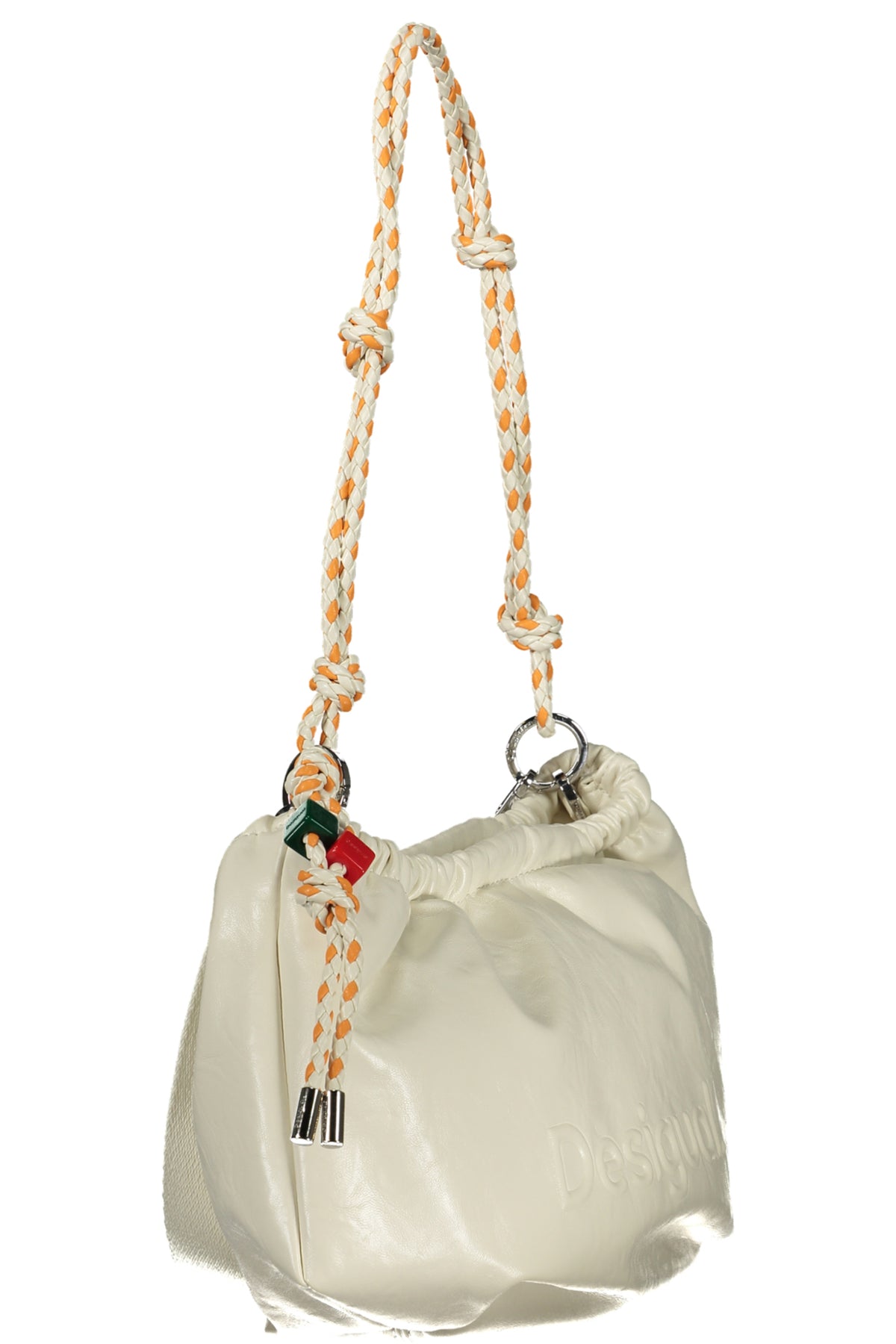 BOLSO WAVERLY ECRU CON MITAD DEL LOGOTIPO DESIGUAL