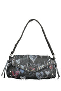 BOLSO MINI CON SOLAPA RODIO NARON COLOR BORGOÑA DESIGUAL