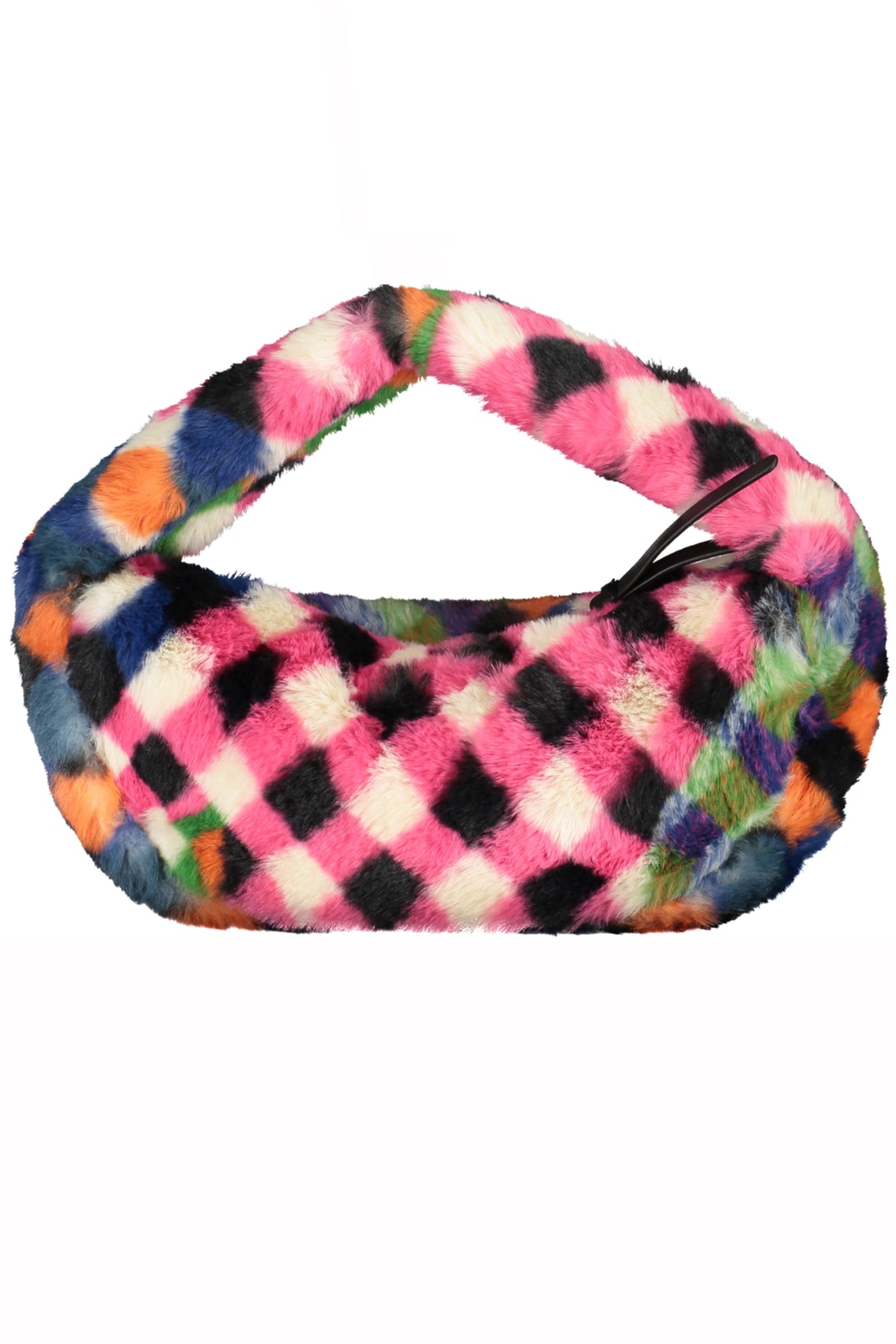 BOLSO DE PELUCHE CON UNA ASA DESIGUAL