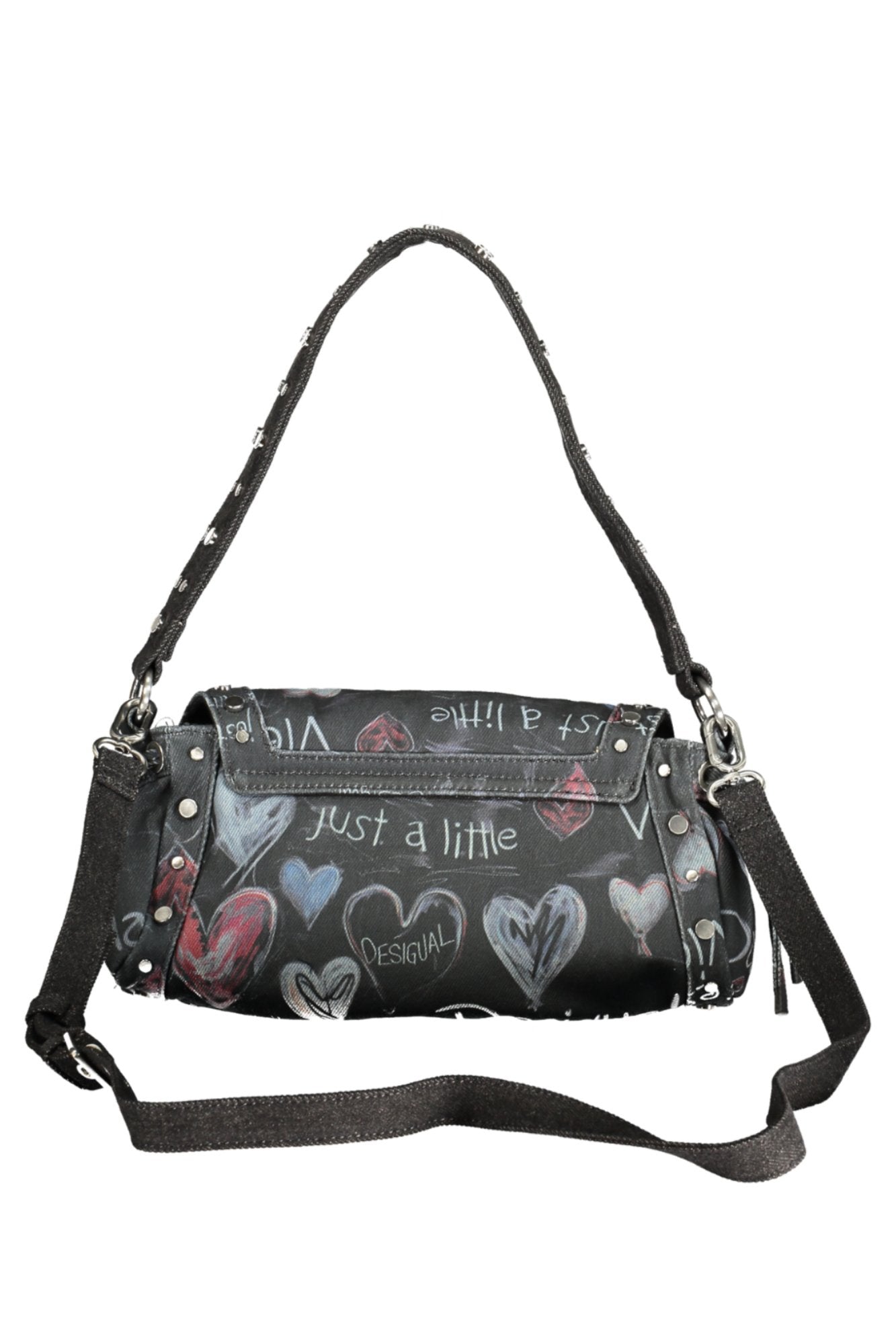 BOLSO MINI CON SOLAPA RODIO NARON COLOR BORGOÑA DESIGUAL