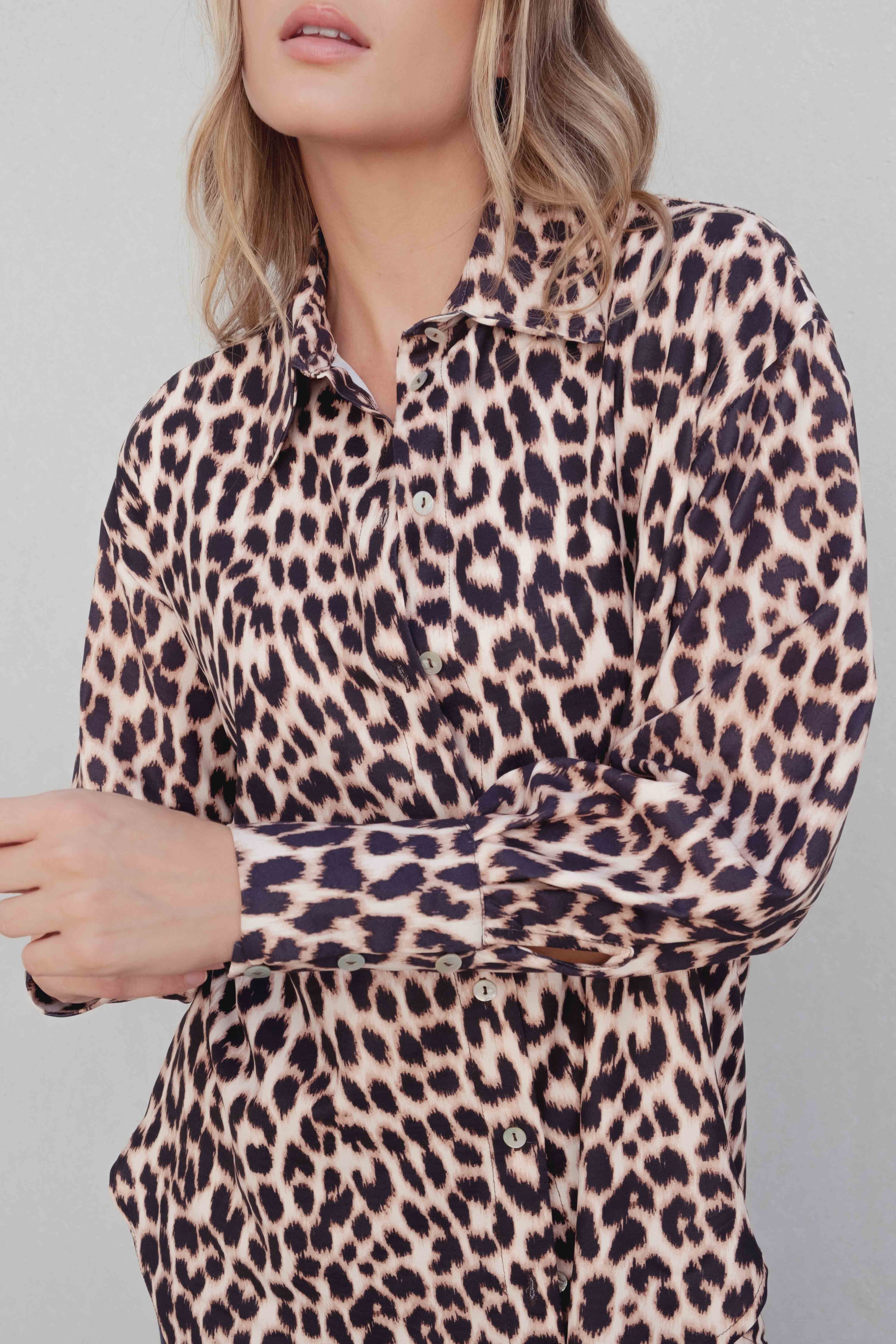 Hemden mit Animal-Print