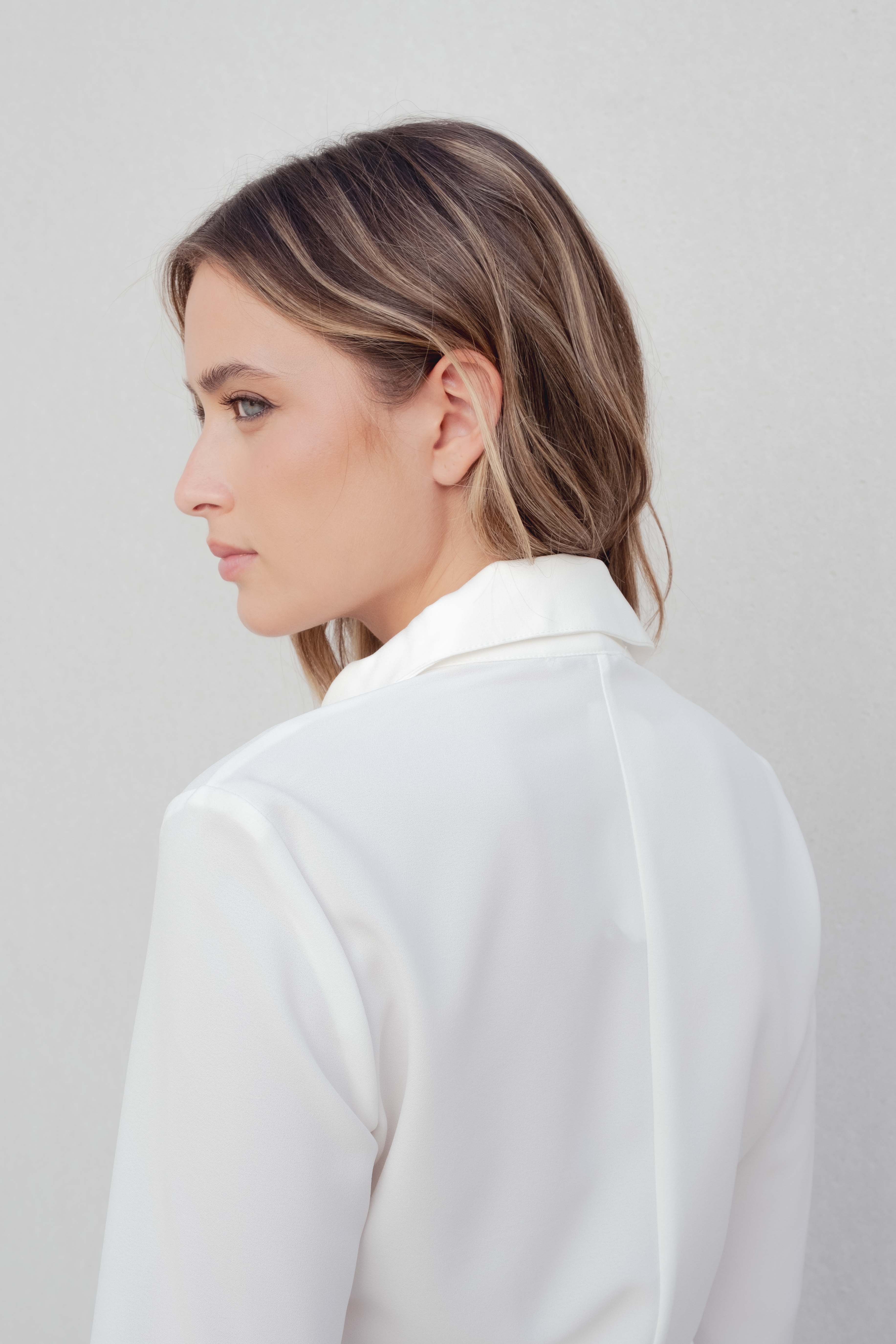 CAMISA TEXTURA CON PLIEGUES