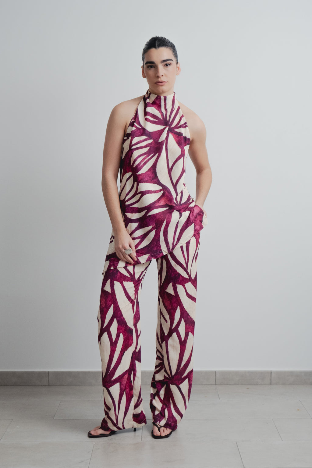 CUERPO HALTER ESTAMPADO
