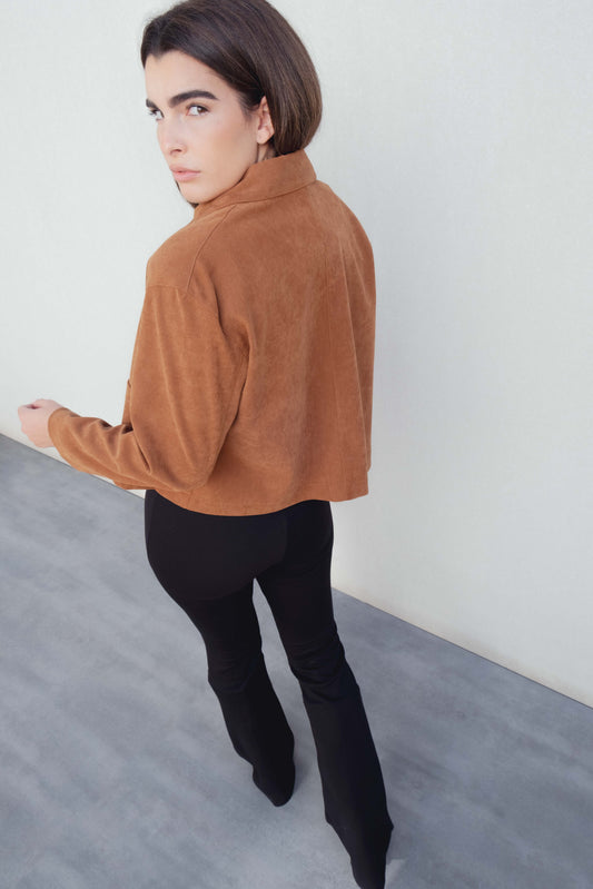 PANTALON PUNTO TEXTURA FLARE