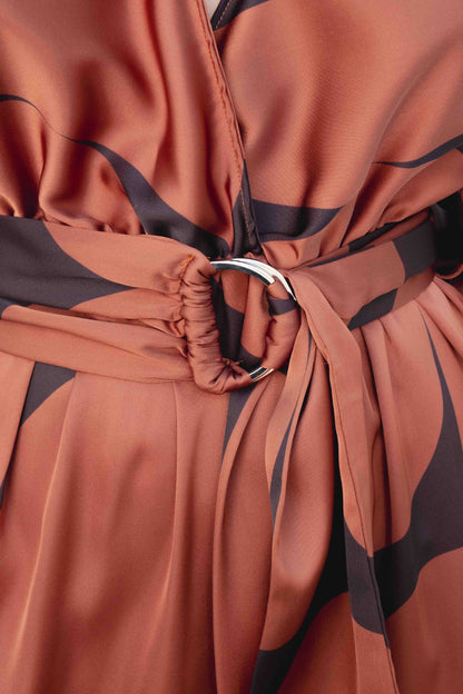 VESTIDO CRUZADO ESTAMPADO
