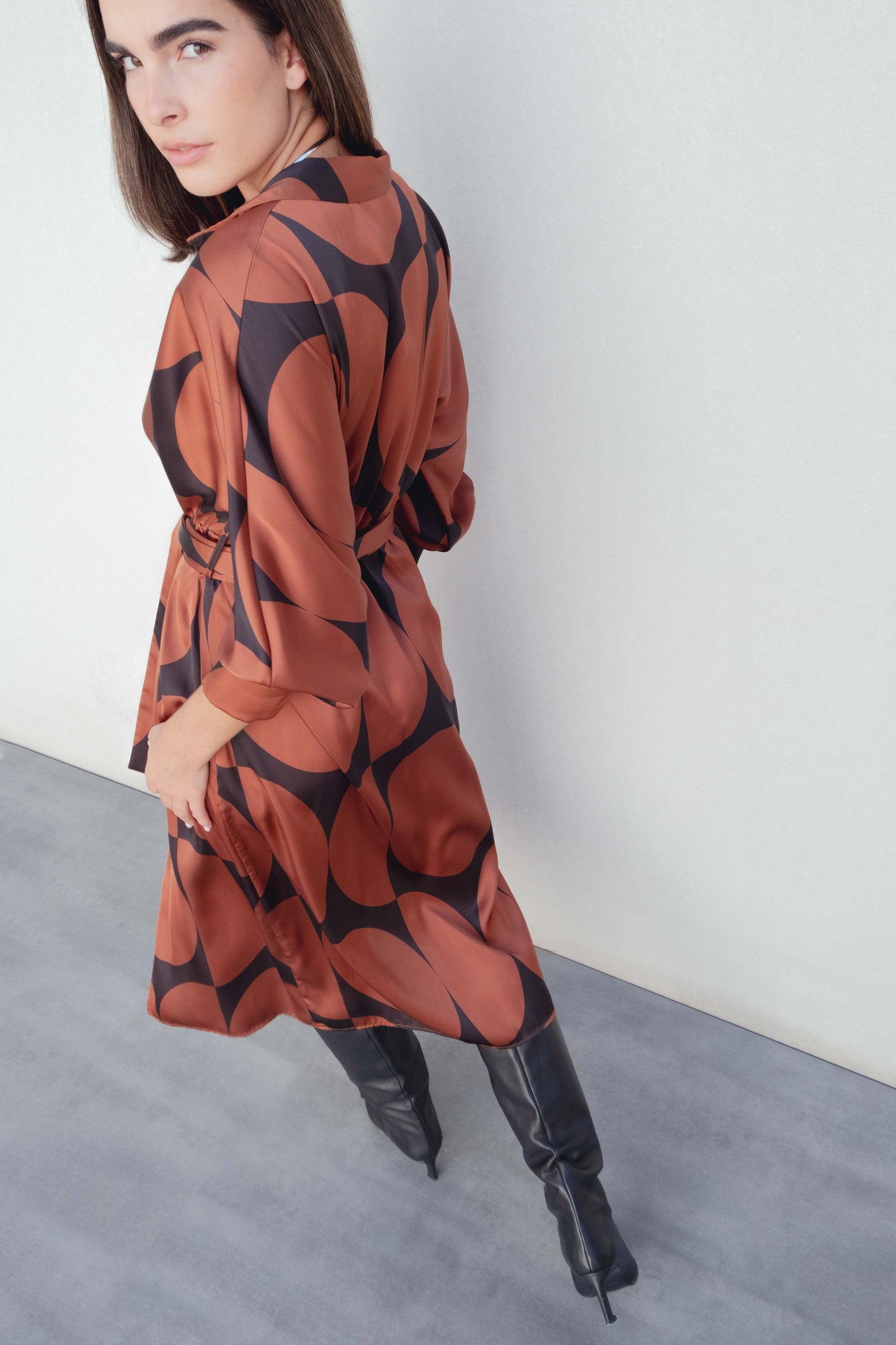 VESTIDO CRUZADO ESTAMPADO