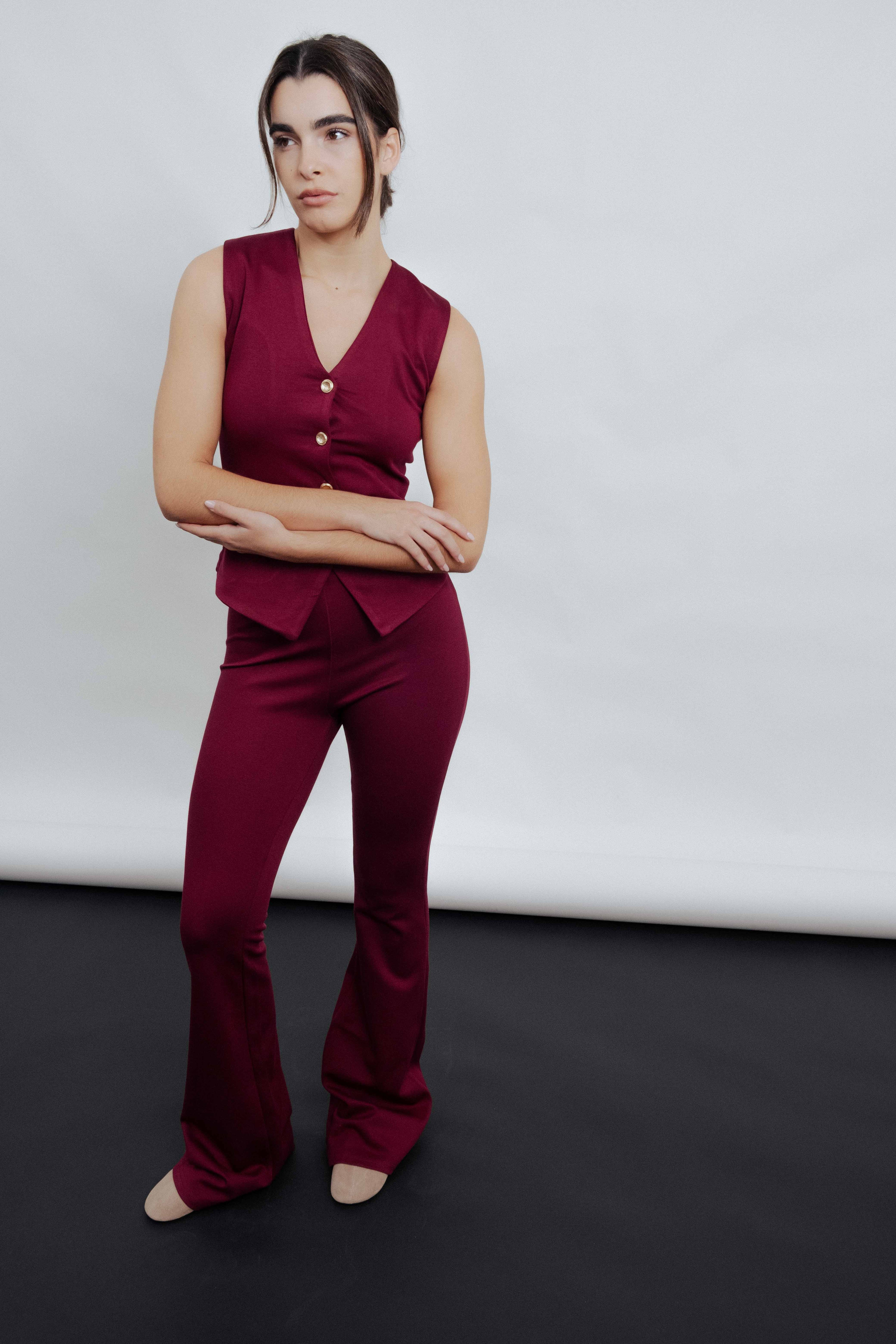 TOP CHALECO PUNTO TEXTURA