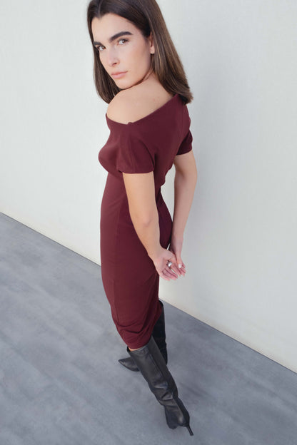 VESTIDO ASIMETRICO
