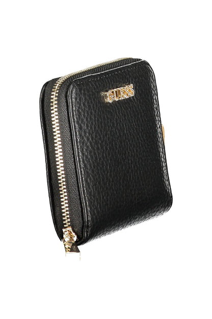 Portefeuille noir pour femme Guess Jeans