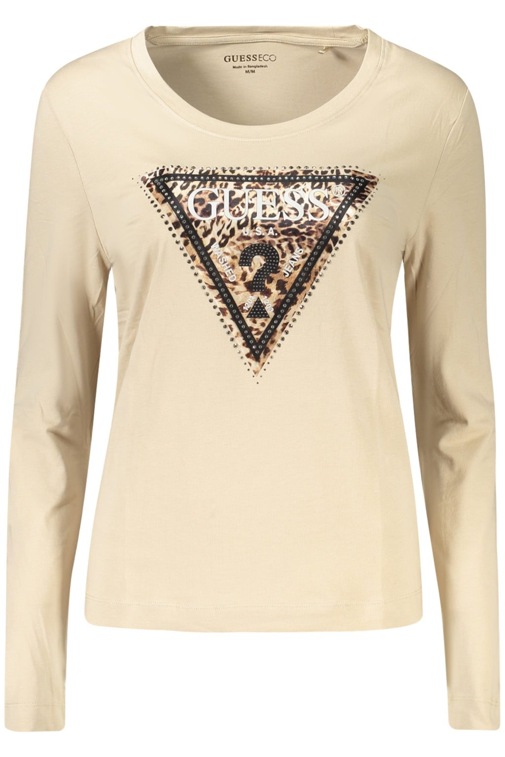 GUESS JEANS Camisetas Mujer Beige