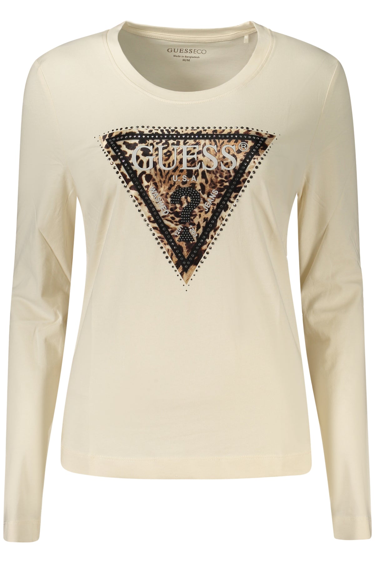 GUESS JEANS Camisetas Mujer Beige