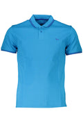 ""HARMONT & BLAINE POLO MANICHE CORTE UOMO AZZURRO""