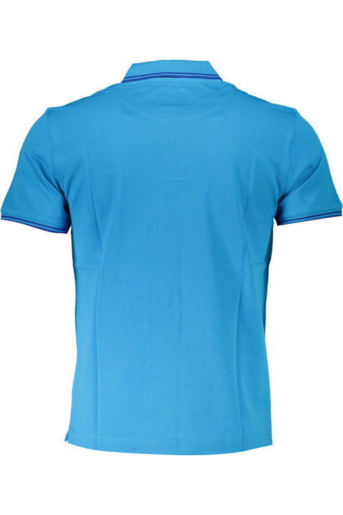 ""HARMONT & BLAINE POLO MANICHE CORTE UOMO AZZURRO""