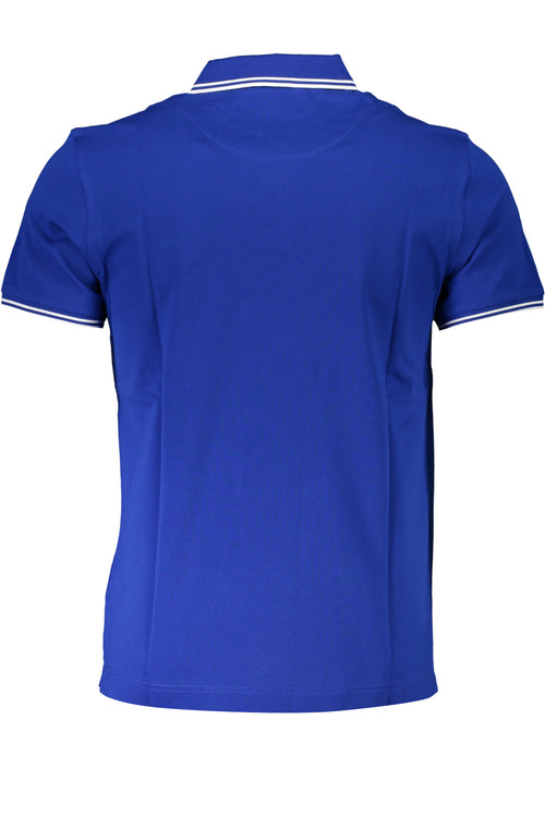 ""HARMONT & BLAINE POLO MANICHE CORTE UOMO BLU""