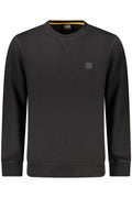 Sudadera negra con cremallera para hombre de Hugo Boss