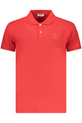Polo de manga corta para hombre Iceberg, color rojo.