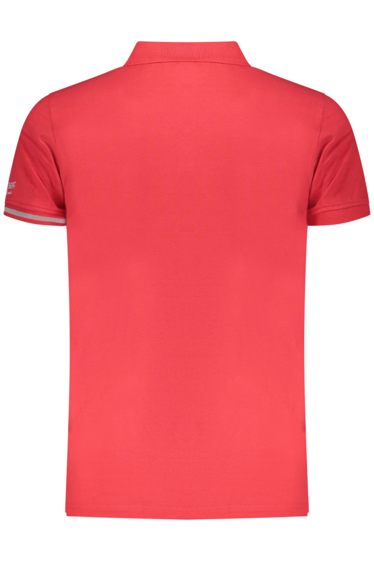 Polo de manga corta para hombre Iceberg, color rojo.