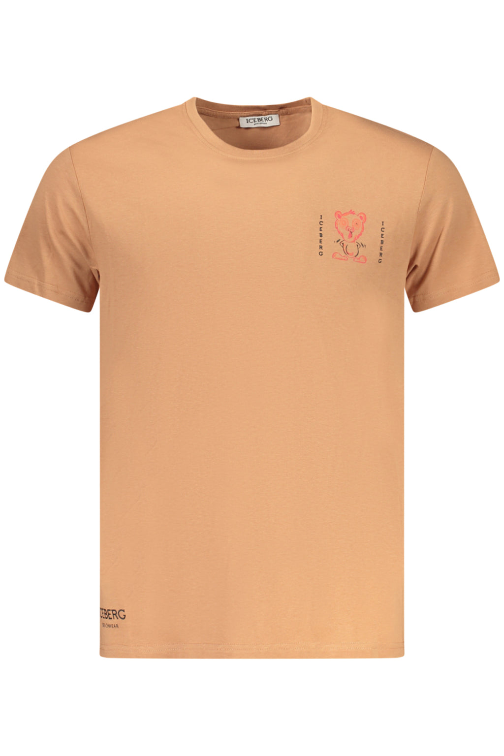 CAMISETA DE MANGA CORTA PARA HOMBRE ICEBERG, MARR?N