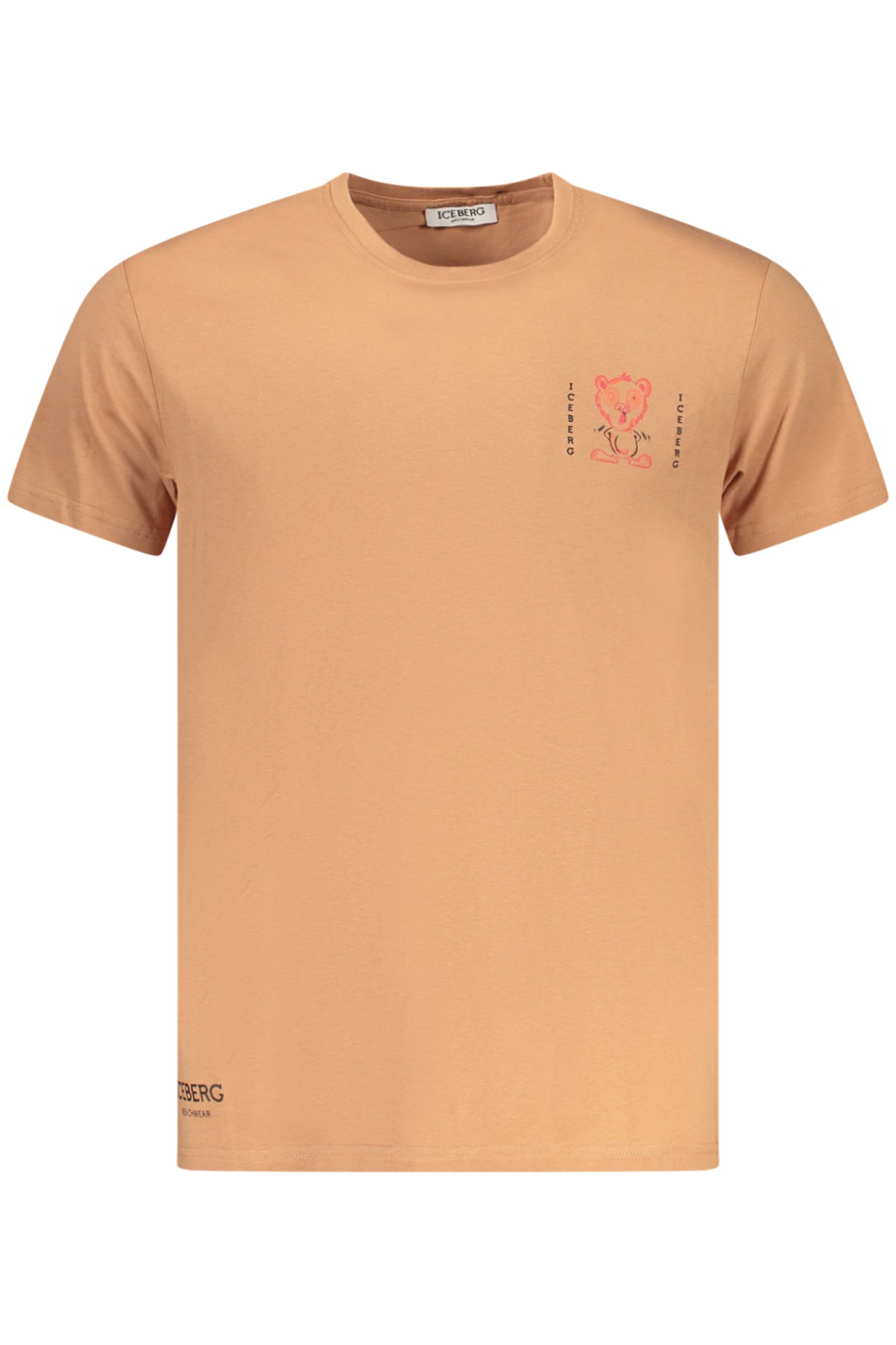 CAMISETA DE MANGA CORTA PARA HOMBRE ICEBERG, MARR?N